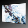 Wallity UV-032 Pintura decorativa de vidrio templado 70 x 100 cm Multicolor